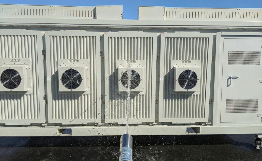 IPX5 Water Jet Test on Large Enclosure